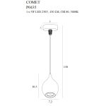 MaxLight P0435 LAMPA WISZĄCA COMET DROP - MAX-P0435
