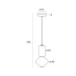 MaxLight P0467 LAMPA WISZĄCA AKIKO - MAX-P0467