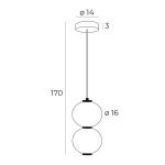 MaxLight P0469 LAMPA WISZĄCA TAMA - MAX-P0469
