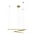 MaxLight P0474D LAMPA WISZĄCA TRIO 3 ZŁOTO SZCZOTKOWANE - MAX-P0474D