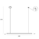 MaxLight P0475D LAMPA WISZĄCA TRIO 1 ZŁOTO SZCZOTKOWANE - MAX-P0475D