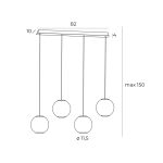 MaxLight P0480 LAMPA WISZĄCA NOBILE IV - MAX-P0480
