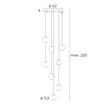 MaxLight P0481 LAMPA WISZĄCA NOBILE VIII - MAX-P0481