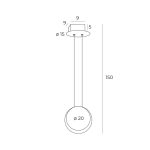 MaxLight P0488 LAMPA WISZĄCA SUNSET LED IP20