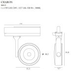MaxLight S0013 LAMPA DO SZYNOPRZEWODU CHARON BIAŁY - MAX-S0013