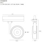 MaxLight S0014 LAMPA DO SZYNOPRZEWODU CHARON CZARNY - MAX-S0014