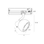 MaxLight S0019 LAMPA DO SZYNOPRZEWODU HOSHI BIAŁA - MAX-S0019