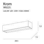 MAXLIGHT KROM W0225