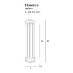 MaxLight W0240 KINKIET FLORENCE MOSIĄDZ - MAX-W0240