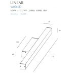 MaxLight W0266 KINKIET LINEAR IP44 BLACK , 36W 4000K ŚCIEMNIALNY - MAX-W0266