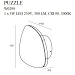 MaxLight W0299 KINKIET PUZZLE S BIAŁY - MAX-W0299