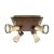 Markslöjd HASLE Ceiling 4L Walnut/Oxide - MS-104687