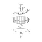 Markslöjd BYSKE Plafon 3L Biały/Matowy - MS-104883
