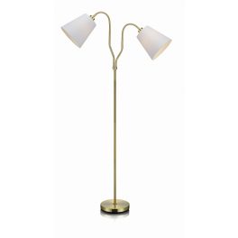 Markslöjd MODENA Podłogowa 2L Mosiądz/Biały - MS-105274