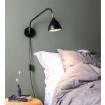 Markslöjd VALENCIA black wall lamp