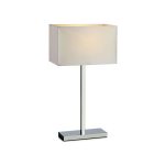 Markslöjd SAVOY Stołowa 1L USB Chrom/Biały - MS-106305
