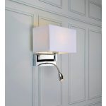 Markslöjd SAVOY Kinkiet 2L Chrom/Biały - MS-106307