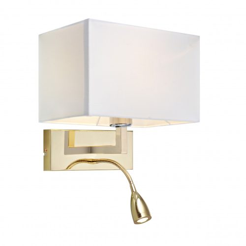 Markslöjd SAVOY Kinkiet 2L Złoty/Biały - MS-106308