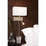 Markslöjd SAVOY Kinkiet 2L Złoty/Biały - MS-106308