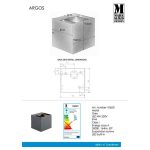 Markslöjd ARGOS Kinkiet Ciemny Szary - MS-106521