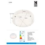 Markslöjd LUNA Plafon Biały - MS-106536