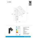 Markslöjd CARRIE black wall lamp