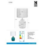 Markslöjd COUS Stołowa 1L Antyczny Niebieski/Biały - MS-106606