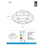 Markslöjd NEST Plafond White/Silver - MS-106829