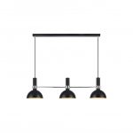 Markslöjd LARRY Wisząca 3L Czarny/Chrom - MS-106855