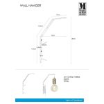 Markslöjd WALL Wspornik Biały - MS-106864