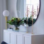 Markslöjd MINNA Podłogowa 1L Mosiądz Szczotkowany/Biały - MS-106867