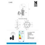 Markslöjd CARIS Kinkiet 1L Czarny - MS-106922