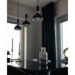 Markslöjd LARRY Wisząca 3L Czarny/Złoty Szczotkowany - MS-106971