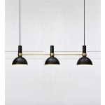 Markslöjd LARRY Wisząca 3L Czarny/Złoty Szczotkowany - MS-106971