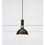 Markslöjd LARRY Wisząca 1L Czarny/Złoty Szczotkowany - MS-106974