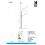 Markslöjd FRIEND Podłogowa 2L LED Antyczny Mosiądz USB - MS-107009