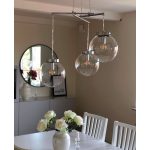 Markslöjd SICILY Wisząca 3L Chrom/Przezroczysty - MS-107015