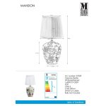 Markslöjd MANSION Stołowa 33cm Wzór/Biały - MS-107039