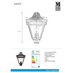 Markslöjd DANDY Konstrukcja/Klosz Góra Czarny/Przezr. - MS-107120