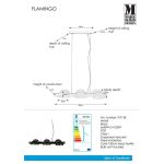 Markslöjd FLAMINGO Pendant 6L Black - MS-107138