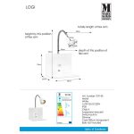 Markslöjd LOGI Kinkiet 1L Biały - MS-107140