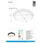 Markslöjd ROTOR Plafon LED 35cm Czarny/Biały - MS-107154 /KIFUTOTT!!/