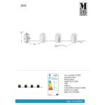 Markslöjd JINX Table 4L Black/MC - MS-107203