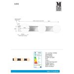 Markslöjd MINI Kinkiet 3l Czarny/Biały IP44 - MS-107205