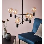 Markslöjd CAPITAL Wisząca 6L Czarny mat - MS-107281