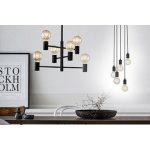 Markslöjd CAPITAL Wisząca 6L Czarny mat - MS-107281