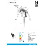 Markslöjd GARDEN 24 Spot 15W Czarny - MS-107291