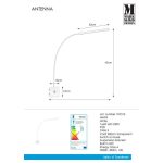 Markslöjd ANTENNA Wall 1L White - MS-107313