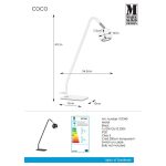 Markslöjd COCO Stołowa 1L Czarna - MS-107340
