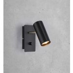 Markslöjd BARCELONA Kinkiet 1L Czarny - MS-107345